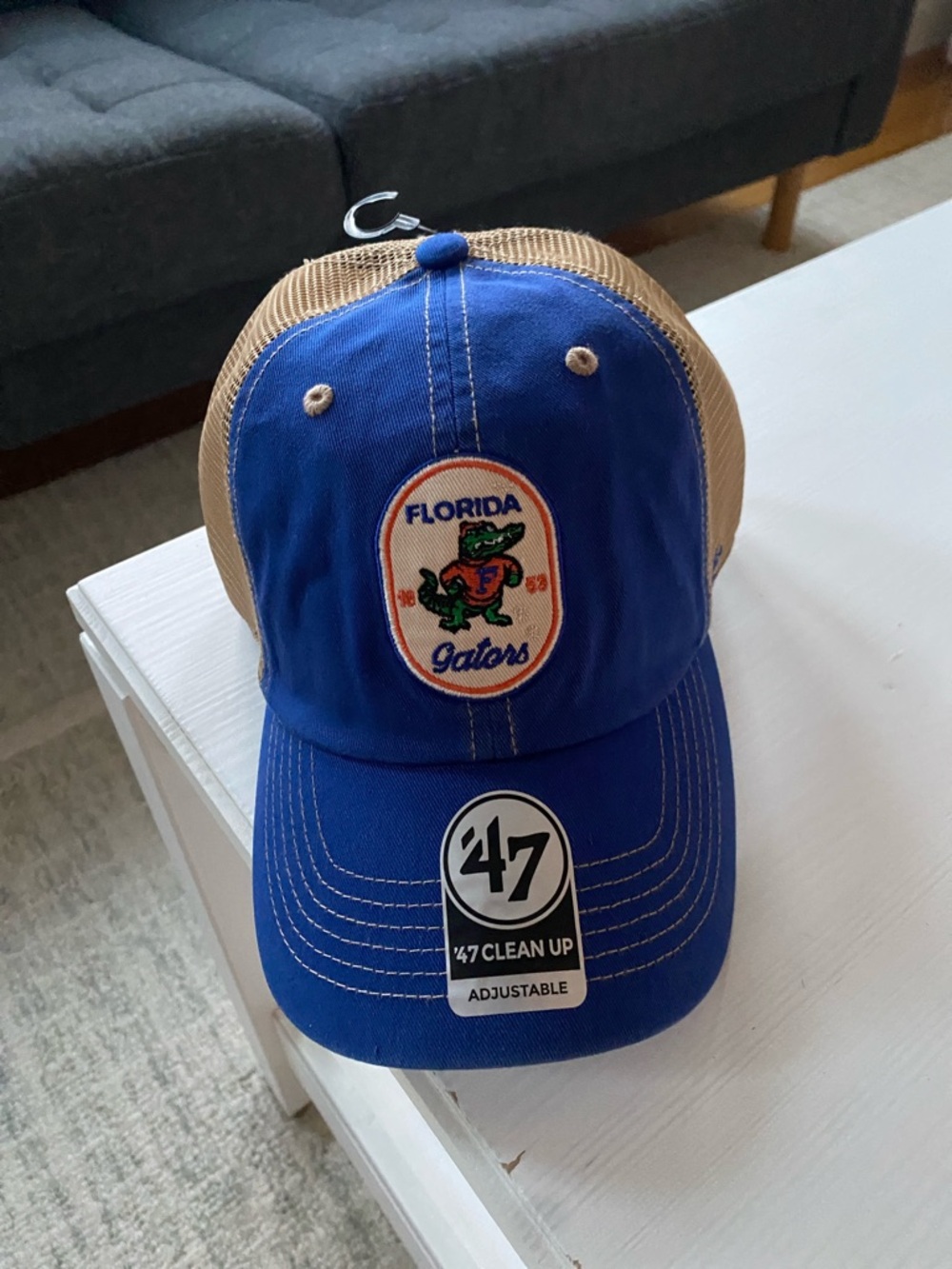 47 Florida Gators Royal Blue and Tan Mesh Cap